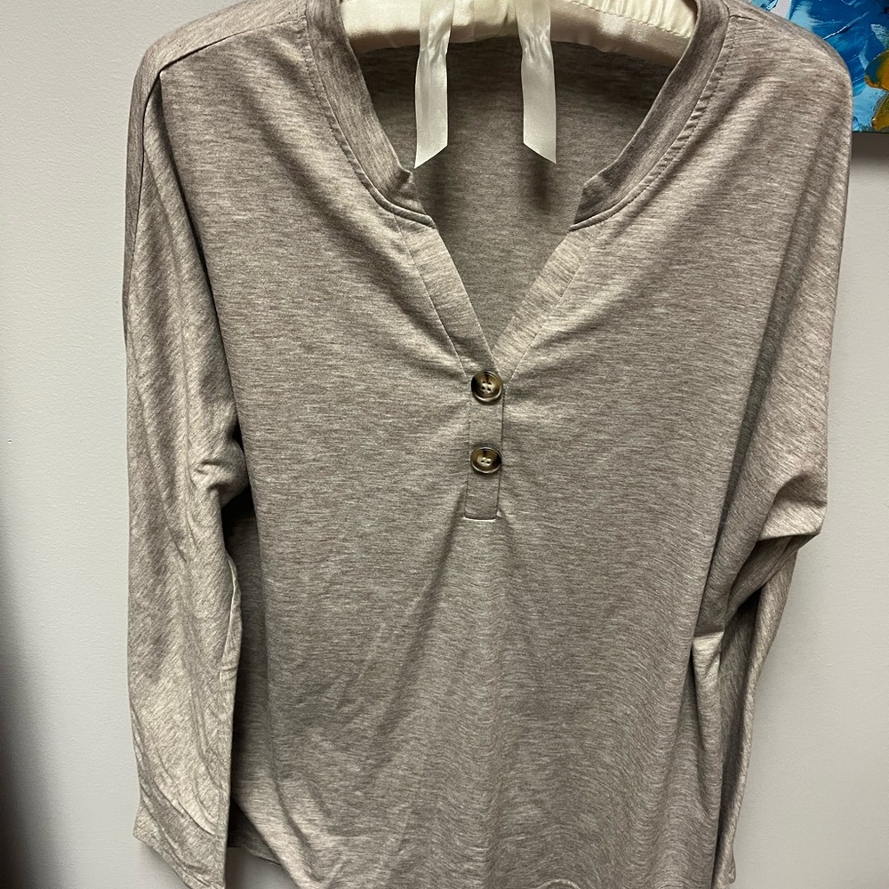 Long sleeve Henley top